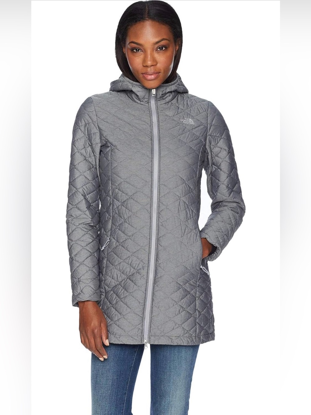 North Face Women's Thermoball Classic Parka II - Medium Grey Heather